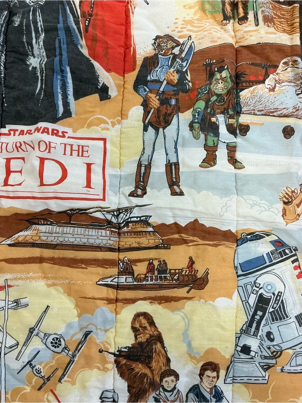 Vintage 1983 Star Wars Return of the Jedi Sleeping Bag Darth Vader Lucasfilm